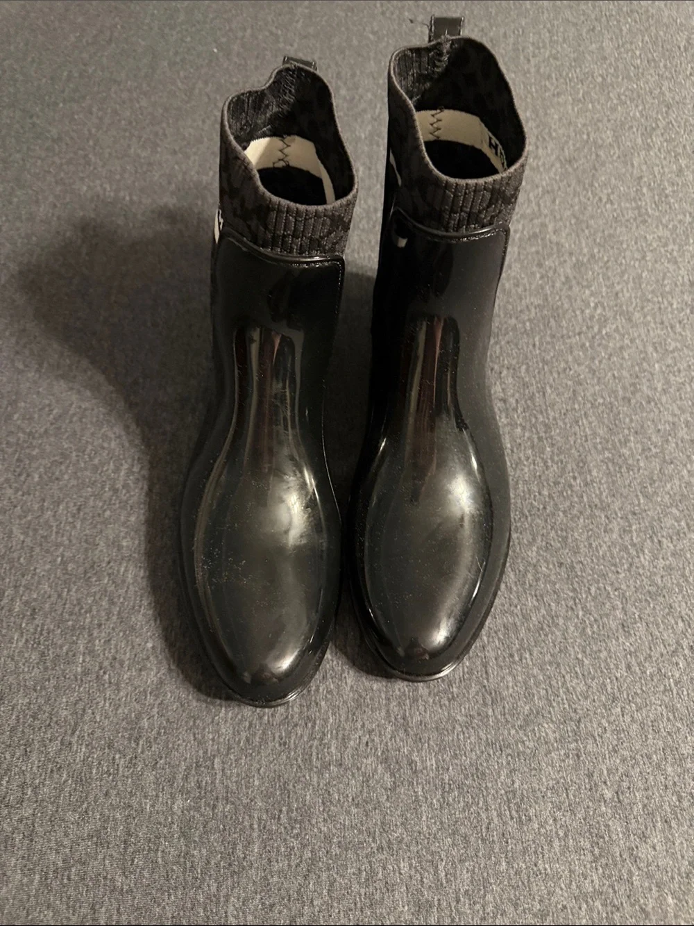 Coach Black Signature Chelsea Rain Booties for Women